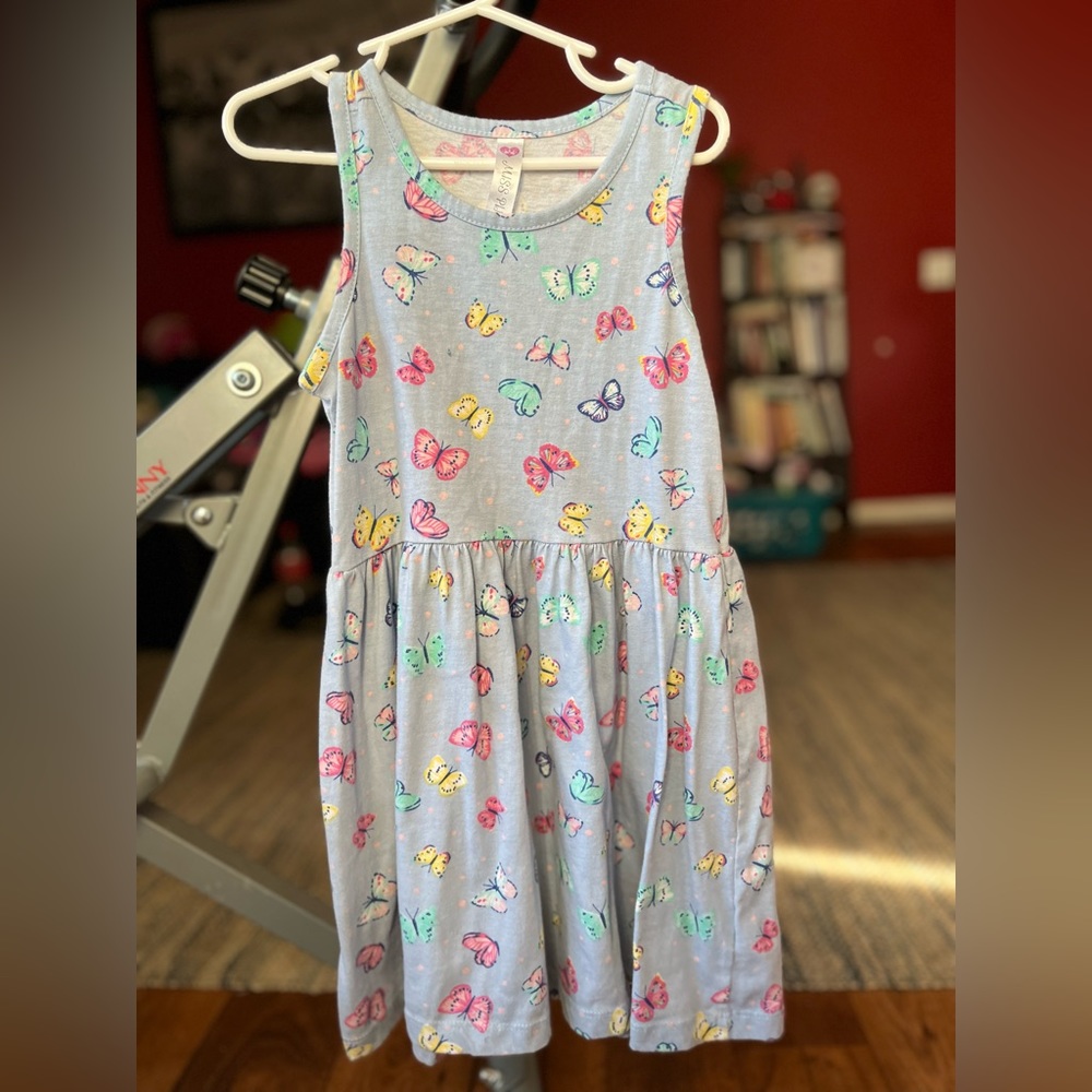 GIRLS BUTTERFLY DRESS 🩵